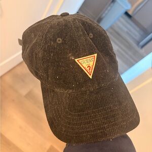 Guess Black Corduroy Hat